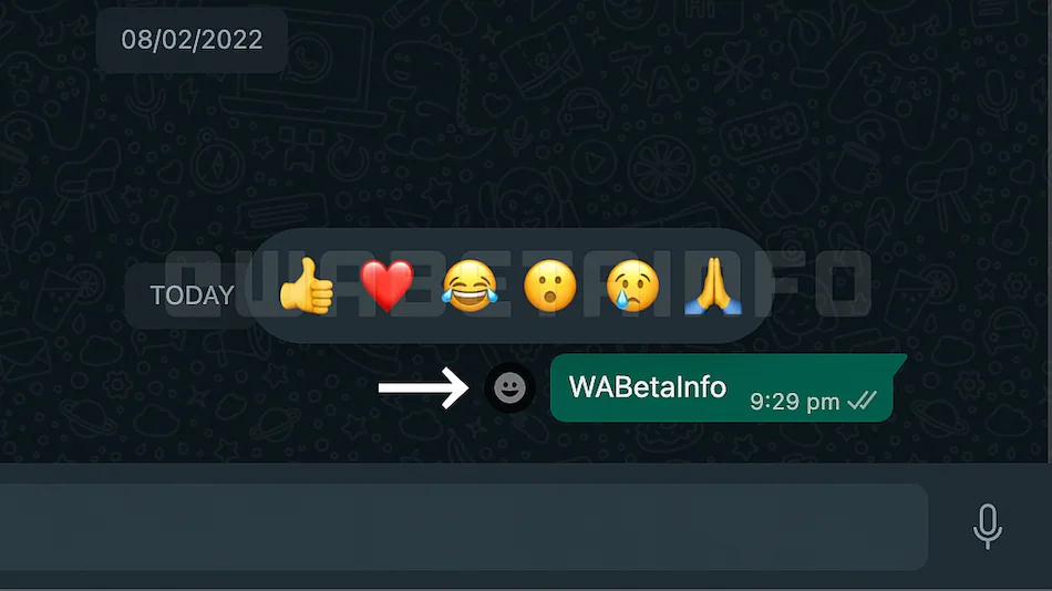 WhatsApp'ta Mesajlara 6 Emoji İle Tepki Verilecek!